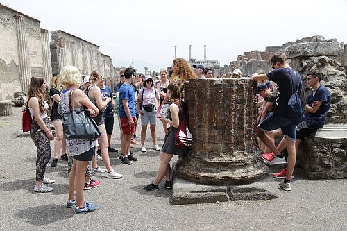 Foto: Die Gruppe in Pompeji