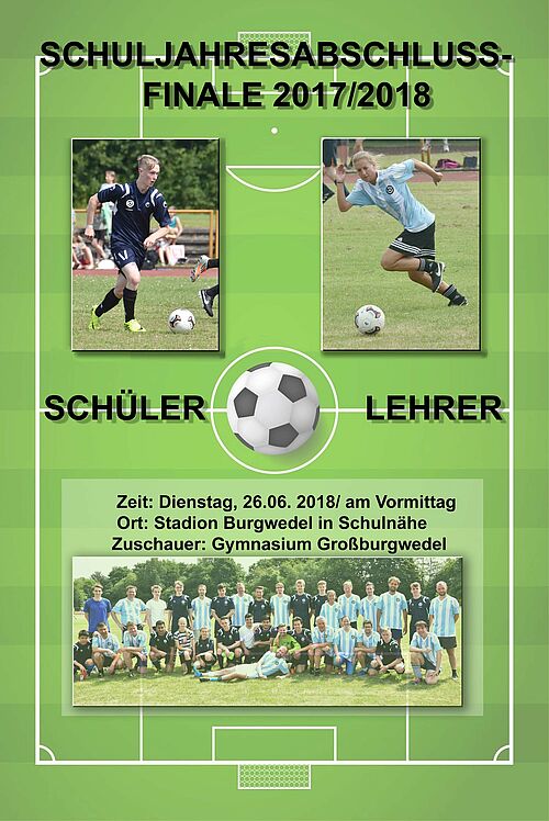 Foto: Neuauflage des Klassikers - Fußballspiel Lehrer gegen Schüler